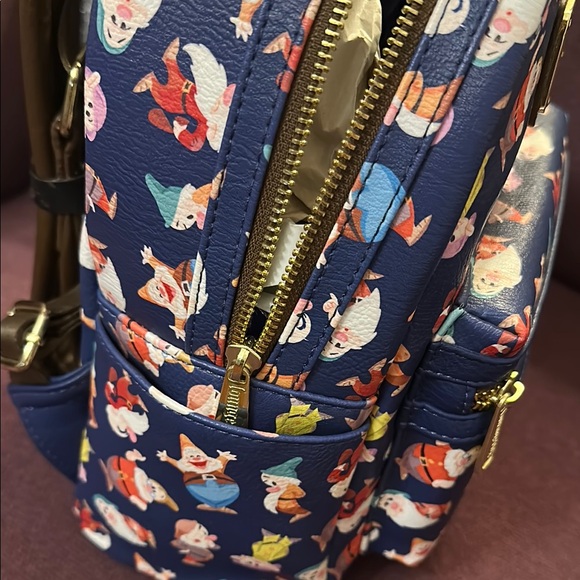 Disney Loungefly Dwarf Print Navy Backpack main image 3